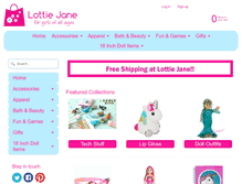 Tablet Screenshot of lottiejane.com